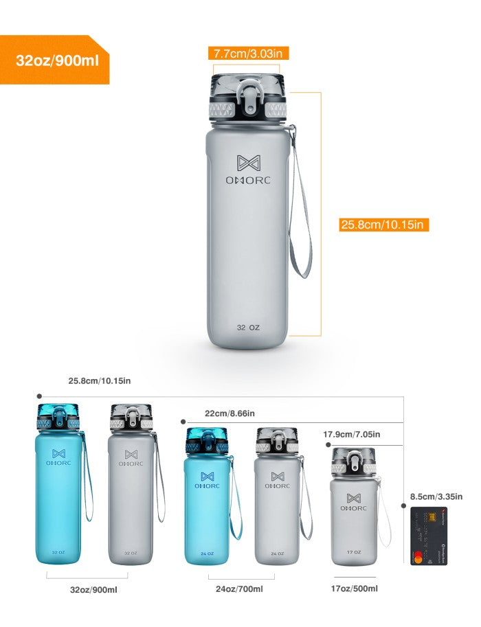 MPOW - OMORC Sports Water Bottle Plastic Drinking BPA Free MEOD301