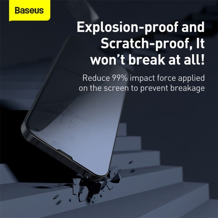 BASEUS Tempered Glass Film anti-spy function For iP 13 pro max