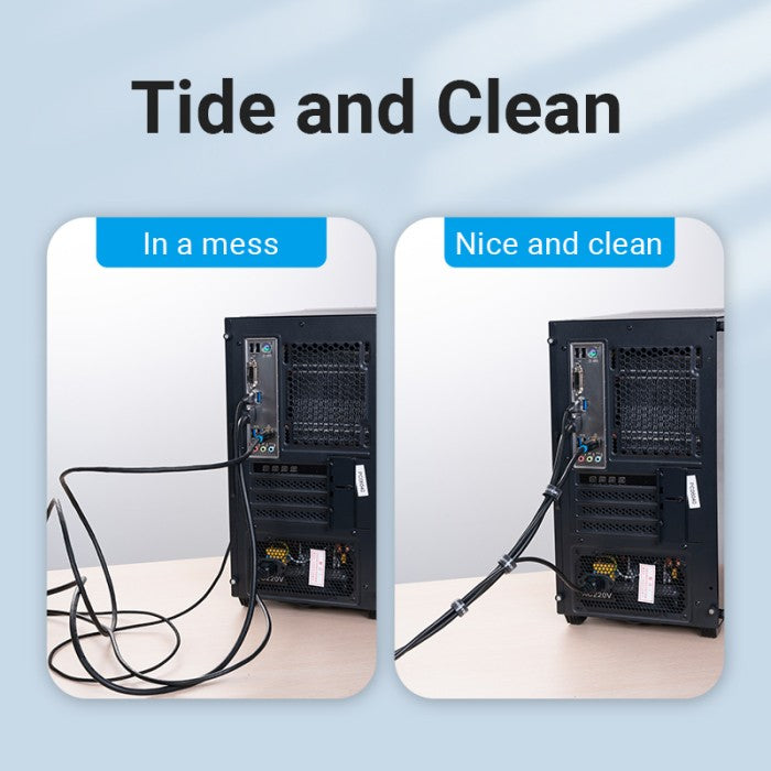 Vention Pengikat Kabel Ties Strap Organizer Cable Classic Hook/ Loops - KAM