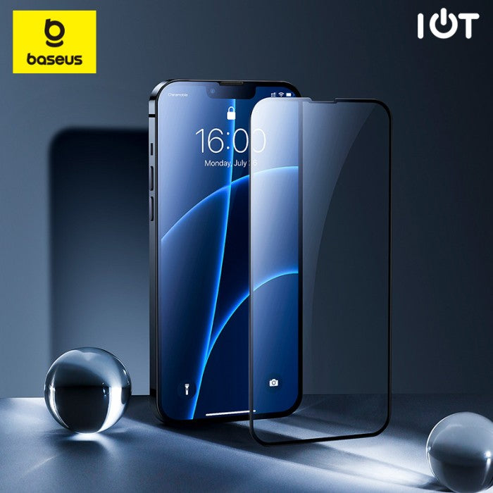 Baseus tempered glass protector w/ crack-resistant edges For iP 13 Pro