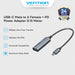 Vention Hub Adapter 2in1 USB C to USB A 3.2 Gen 2 10Gbps 100W PD PPS - CCA