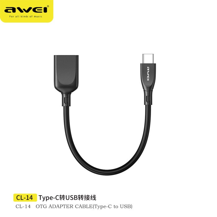AWEI OTG Adapter Cable (Type-C to USB) CL-14