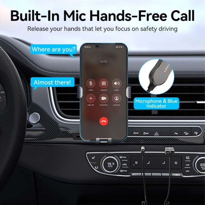 Vention Kabel USB 2.0 Male to AUX TRS 3.5mm Car Wireless Bluetooth 5.0 Audio Receiver Coiled Cable HIFI - NAG