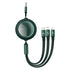 BASEUS Bright Mirror 1-for-3 Data Cable USB to MLC 1.2m 66W - CAMLC-MJ