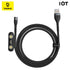 Baseus Zinc 3in1 Magnetic Safe Kabel Charger USB to M+L+C 5A 1m