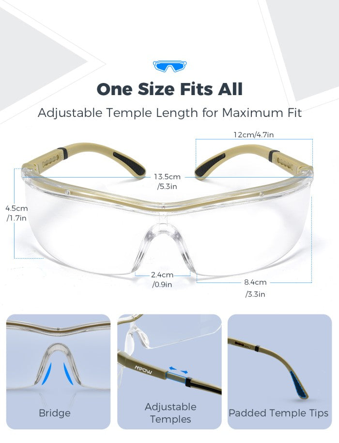 MPOW HP125A Safety Glasses 2 Pairs - MPHP125