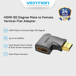Vention Vertical Flat Adapter HDMI 90 Degree Male To Female - AIP