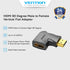 Vention Vertical Flat Adapter HDMI 90 Degree Male To Female - AIP