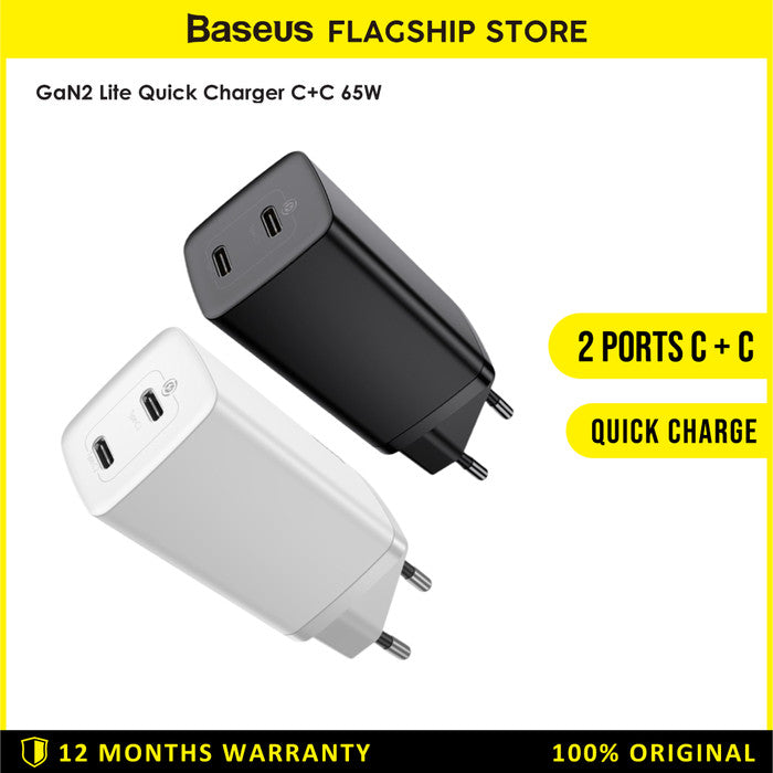 Baseus GaN2 Adaptor Lite Quick Charger C 65W EU - CCGAN2L-E