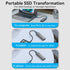 Vention Cassing M.2 NVMe SSD HDD Enclosure Bundling Kabel USB 3.1 Type C Gen 2 Aluminum Alloy - KPG