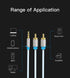 Vention Kabel Adapter Cable Jack Audio 3.5mm Male to 2 RCA Male High Quality 1M 2M 3M 5M 8M - BCF