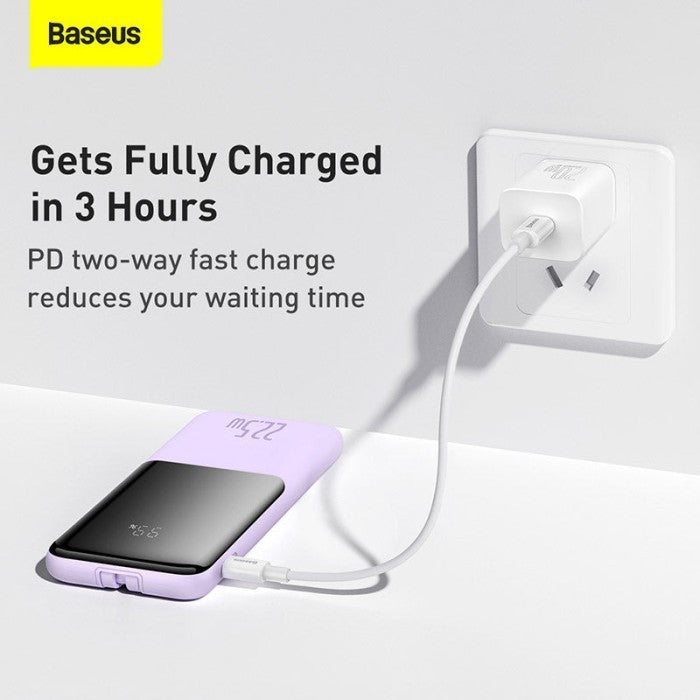 Baseus Powerbank 10000mAh Elf Digital Display 22.5W 20W USB C - PPJL