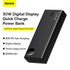 BASEUS Adaman Metal Digital Display Fast Charge PowerBank 20k mAh 30w