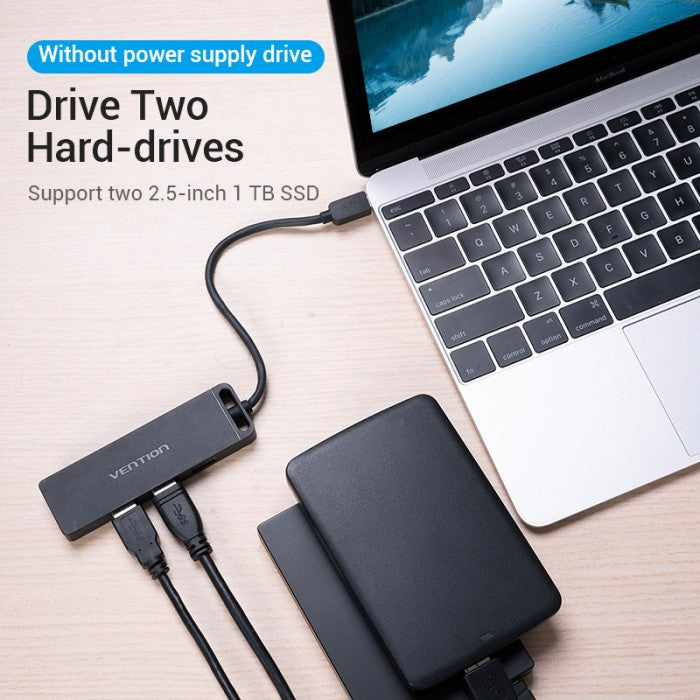 Vention Hub Type C 4 Port USB 3.0 With Power Supply - TGK