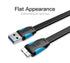 Vention Kabel Data Flat USB A 3.0 Male to Micro B Male - VAS-A12