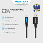 Vention Kabel Charger USB A to C  3A Cable Fast Charging - COK
