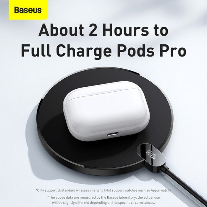 Baseus Display Digital LED Wireless Charger Gen 2 15W - CCED01