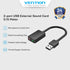 Vention USB Sound Card External to AUX 3.5MM Double Hole Type - CDY