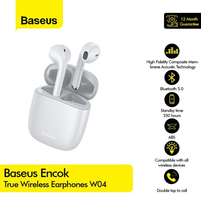 Baseus TWS Encok True Wireless Earphones W04 - NGW04