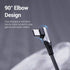 Vention Kabel Data USB Type C to USB 2.0 A Right Angle Cable 1M 2M Braided 3A Fast Charging - COE