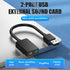Vention USB Sound Card External to AUX 3.5MM Double Hole Type - CDY