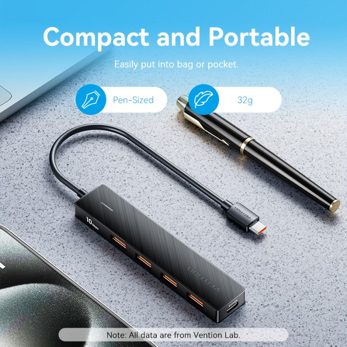 Vention Hub 5in 1 USB Type C to USB A 3.2 Gen 2 10Gbps  - CHJ