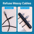 Vention Kabel Manager Organizer Cable Clips Holder For Dekstop 7 Line Ports - KBS
