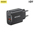 AWEI Wall Charger Adaptor Dual Port USB A+C PD 20W - PD7
