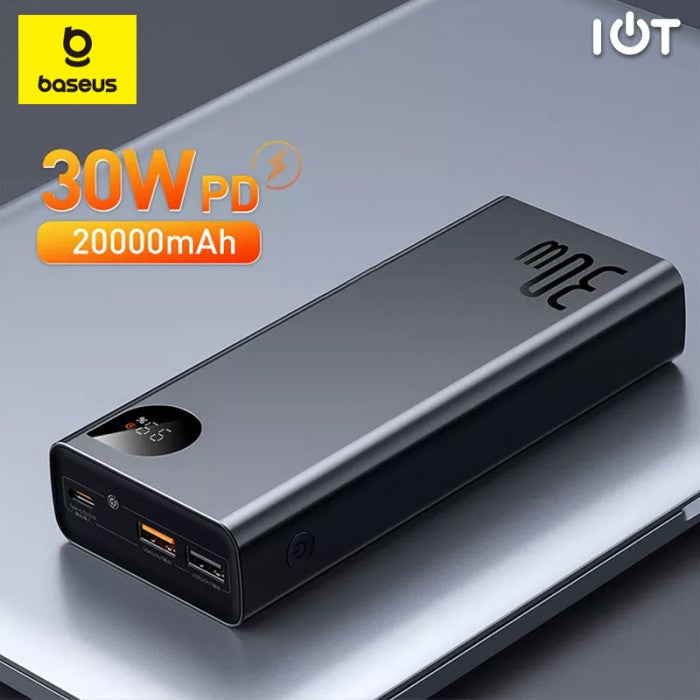 BASEUS Adaman Metal Digital Display Fast Charge PowerBank 20k mAh 30w