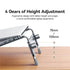 Baseus UltraStable Series Desktop Laptop Stand (4-Gear Adjustable)