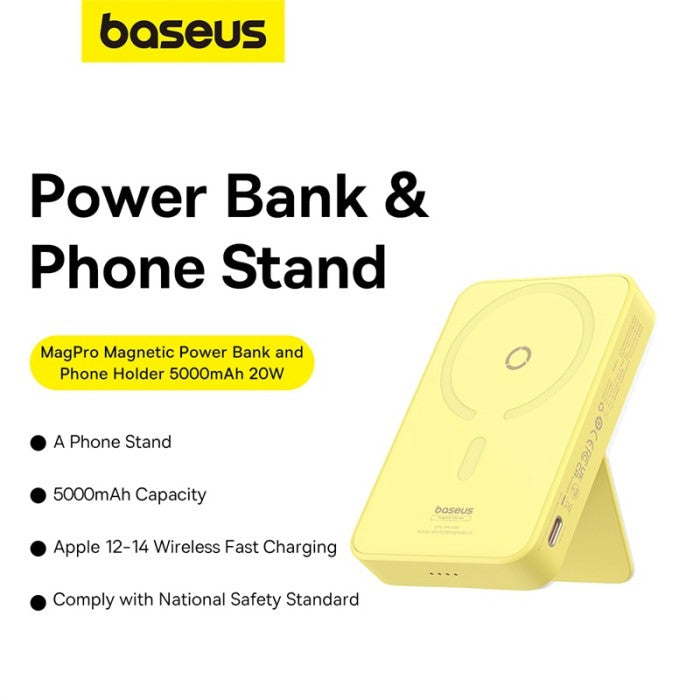 Baseus MagPro Magnetic Bracket Wireless Power Bank 5000mAh 20W