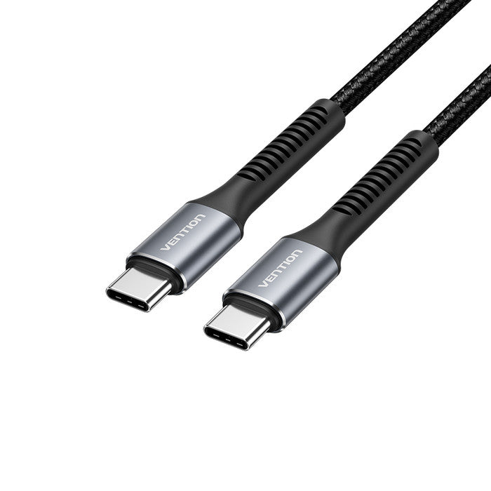 Vention Kabel Chager Cable USB 2.0 Type C to C Male to Male Cable 3A 60W 480 Mbps Cotton Braided - H15