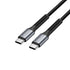 Vention Kabel Chager Cable USB 2.0 Type C to C Male to Male Cable 3A 60W 480 Mbps Cotton Braided - H15