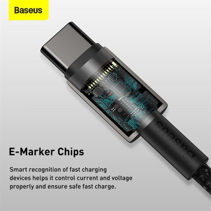 BASEUS Tungsten Gold Fast Charging Cable Type-C to Type-C 100W CATWJ-A