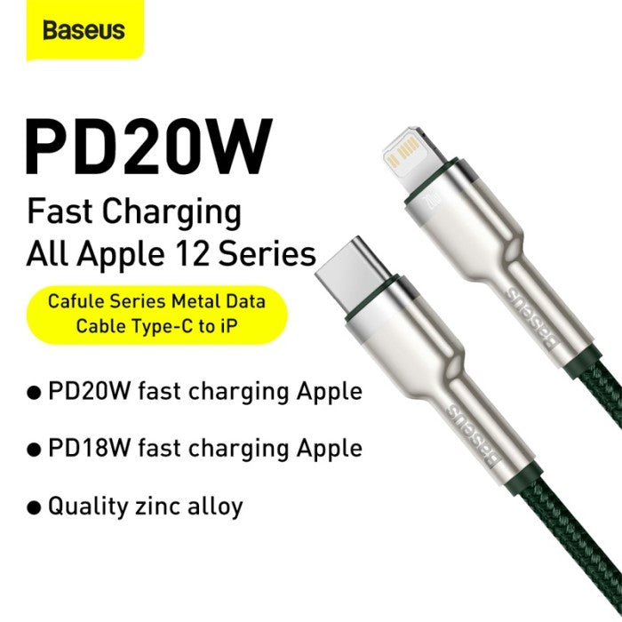 Baseus Cafule Series Metal Data Cable Type-C to iP PD 20W 1M