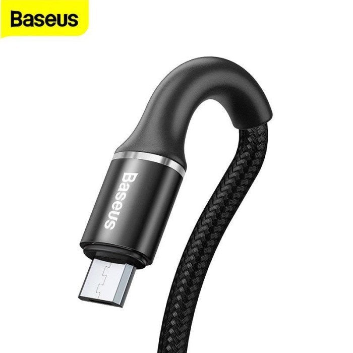 Baseus Halo Kabel Charger USB A to USB Micro 2M Black - CAMGH-C