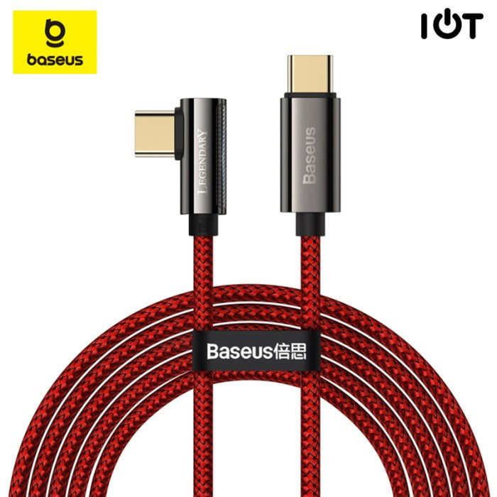BASEUS Legend Series Elbow Fast Charging Data Cable Type-C to C 100W