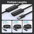 Vention Kabel Active Extension Cable USB A 2.0 Male to Female 480Mbps Type C Power Supply 2A 25M 30M - CBK