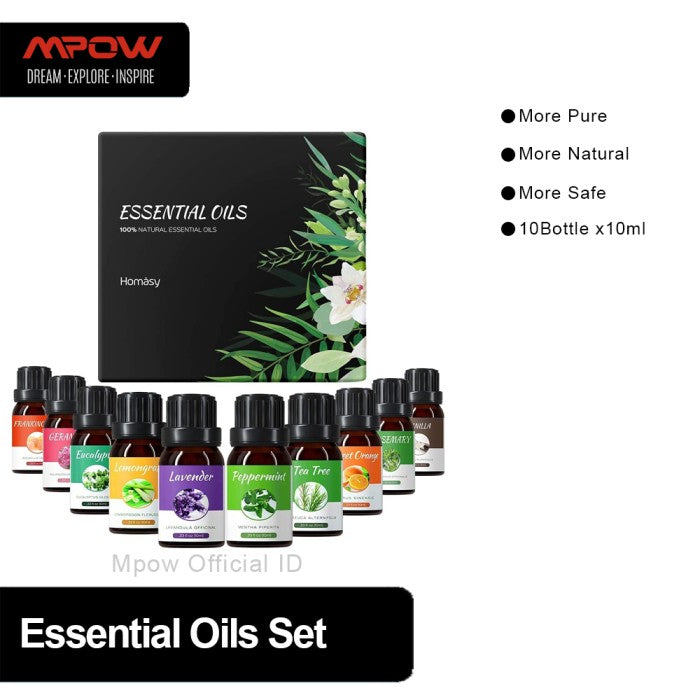 MPOW - Homasy Floral Essential Oils Set 10x10ML HMHM647