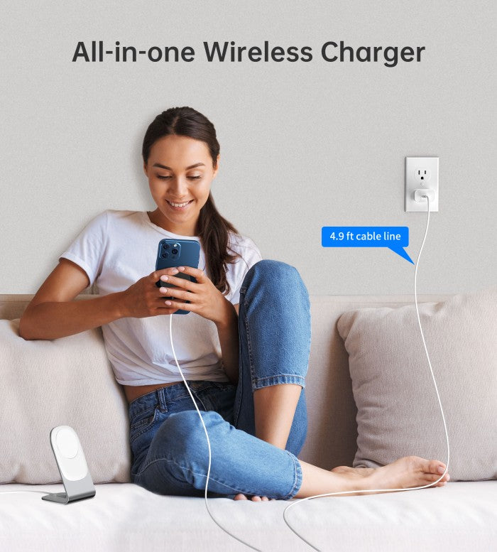 Choetech T518-F+H046 15W Qi Magnetic Wireless Charger