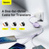 BASEUS Bright Mirror 1-for-3 Data Cable USB to MLC 1.2m 66W - CAMLC-MJ