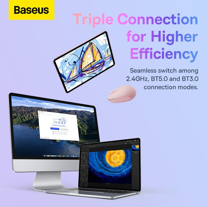 Baseus Wireless Mouse F01B Tri-Mode
