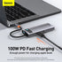 BASEUS Metal Gleam Series 8-in-1 Multifunctional Type-C HUB Docking