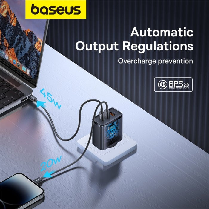 Baseus Cube Pro Fast Charger 2C+U 65W EU