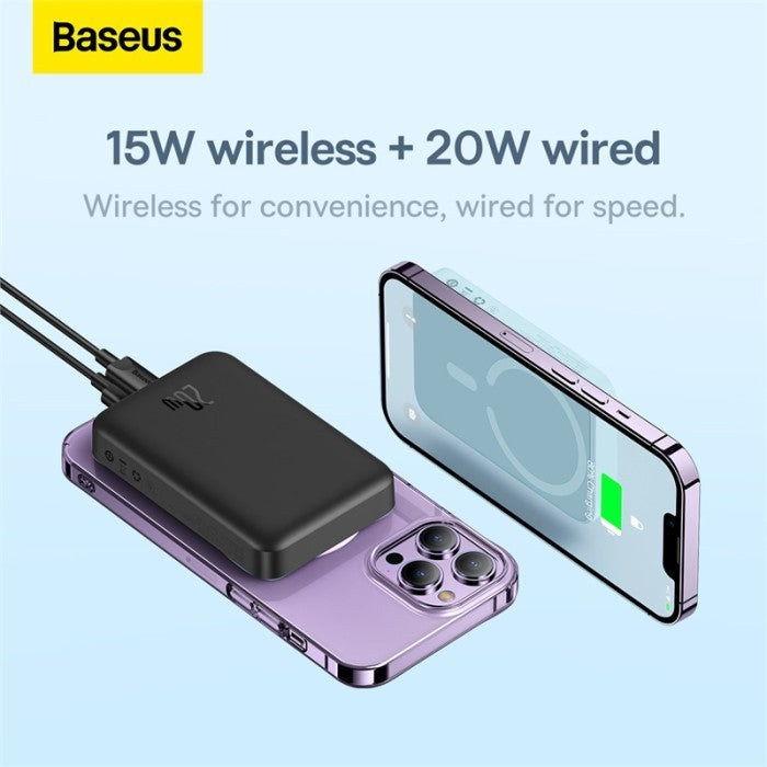 Baseus Magnetic Mini Wireless Fast Charge Powerbank 10000mAh 20W