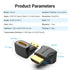 Vention HDMI 90 Degree Male To Female Adapter - AIO