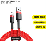 BASEUS Cafule Cable USB for Lightning 2A 3M iPhone - CALKLF-R