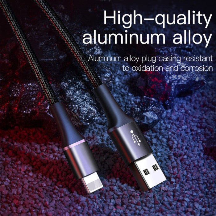 BASEUS Halo Data Cable USB For iP 2.4A 0.5m - CALGH-A