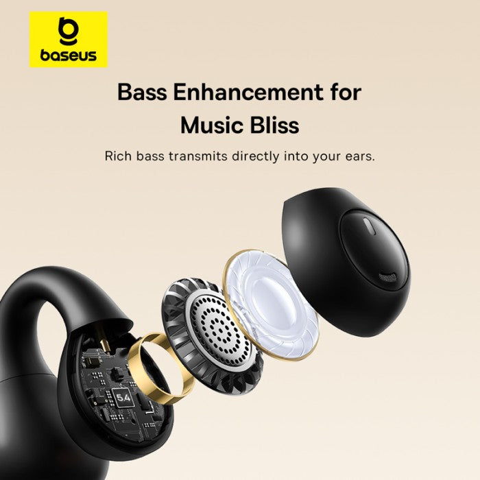 Baseus Bass 15 Clip Open-Ear True Wireless Earbuds