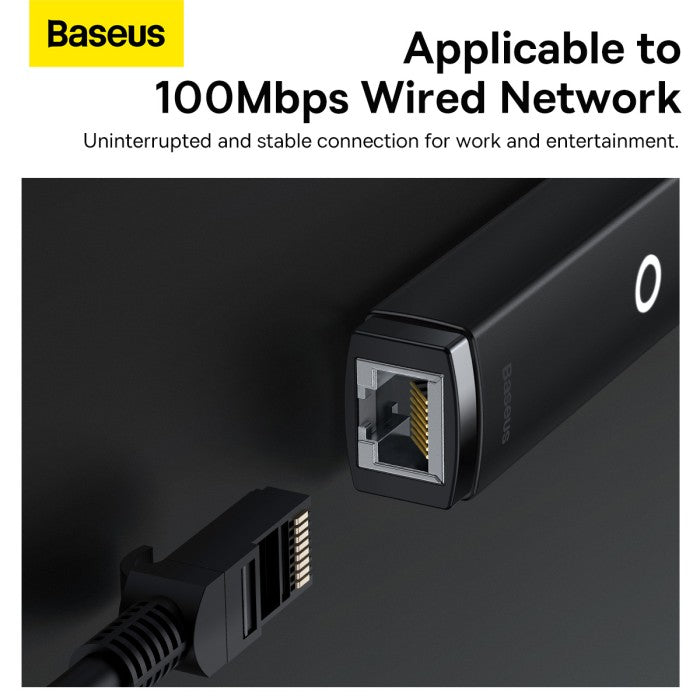 Baseus Hub Adapter Lite USB C to Ethernet RJ45 LAN 1000Mbps